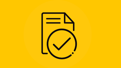 icône d'un document avec un check de vérification