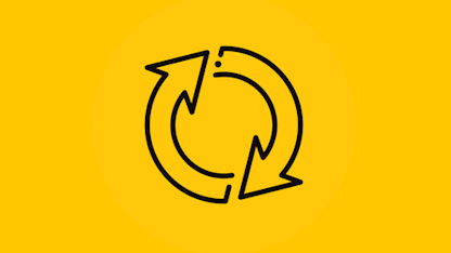 icone de deux flèches montrant une circularité